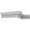 Ekena Millwork 6"H x 4 1/8"P x 7 1/4"F x 94 1/2"L Large Elegant Hampshire Crown Moulding MLD06X04X07HA - alternate 4